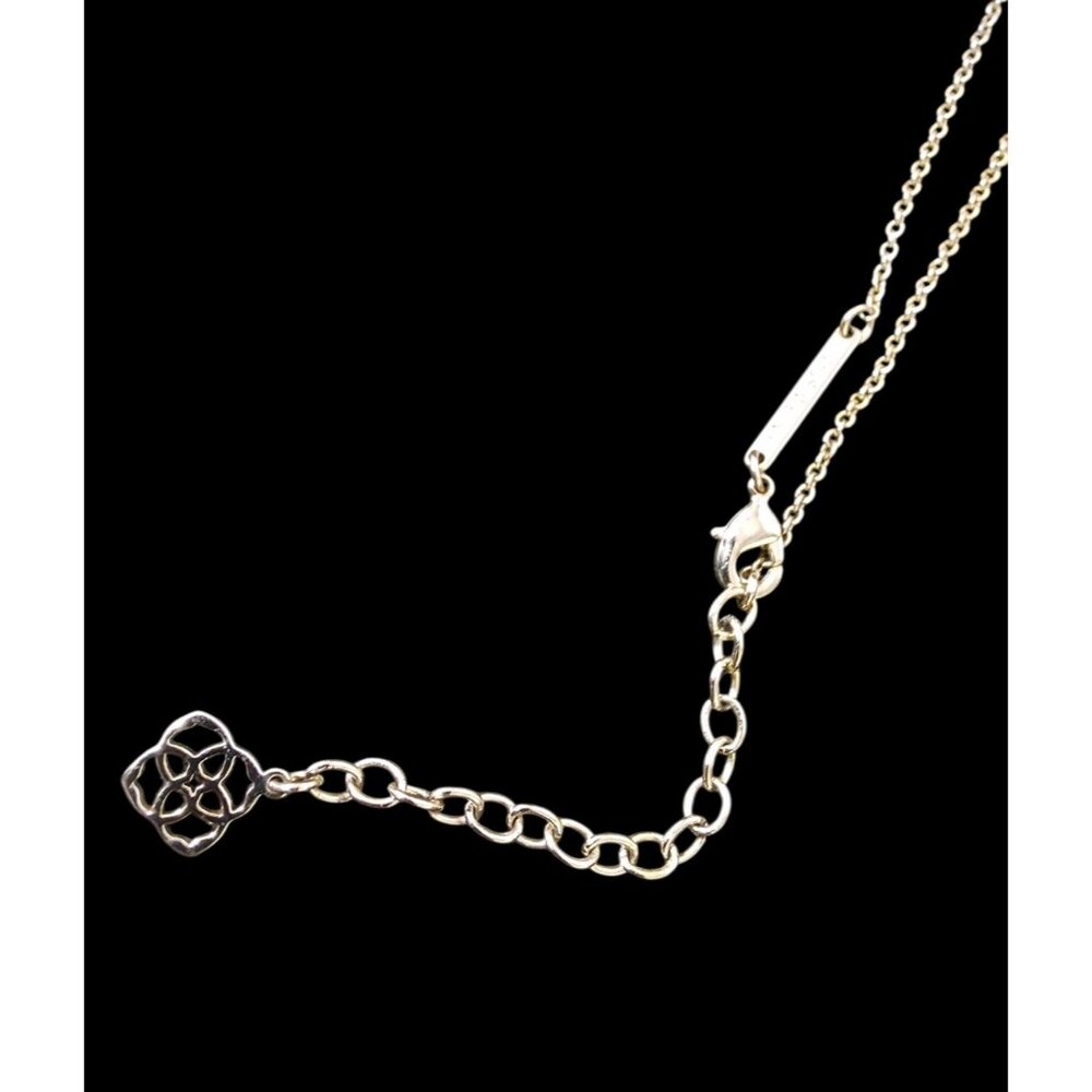 Kendra Scott Elisa Semi Precious Drusy Stone Pendant 15" Necklace Gold Plated - Picture 6 of 7